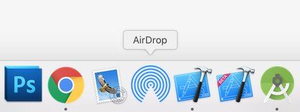 tuto airdrop mac icone dock