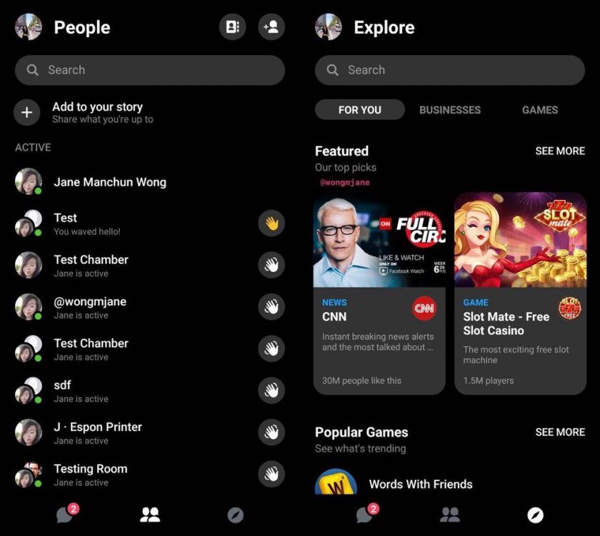 messenger dark messenger dark