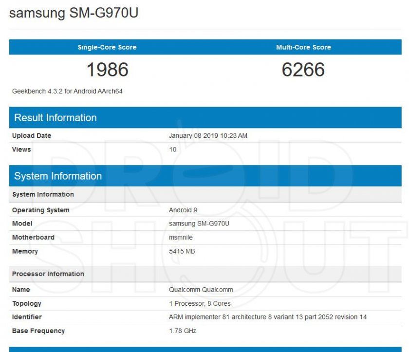 s6 lite geekbench