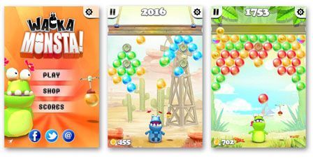 Faites péter les bulles avec WackaMonsta