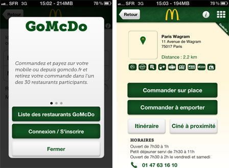 L'application McDo se met à jour et permet de commander L'application McDo se met à jour et permet de commander