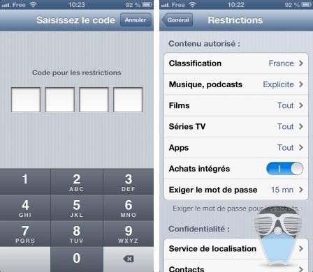 faille restrictions ios6