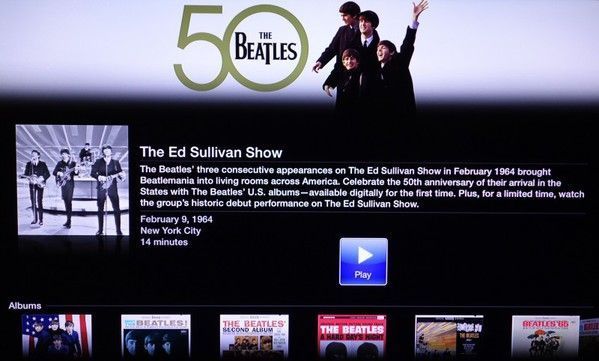 beatles apple tv