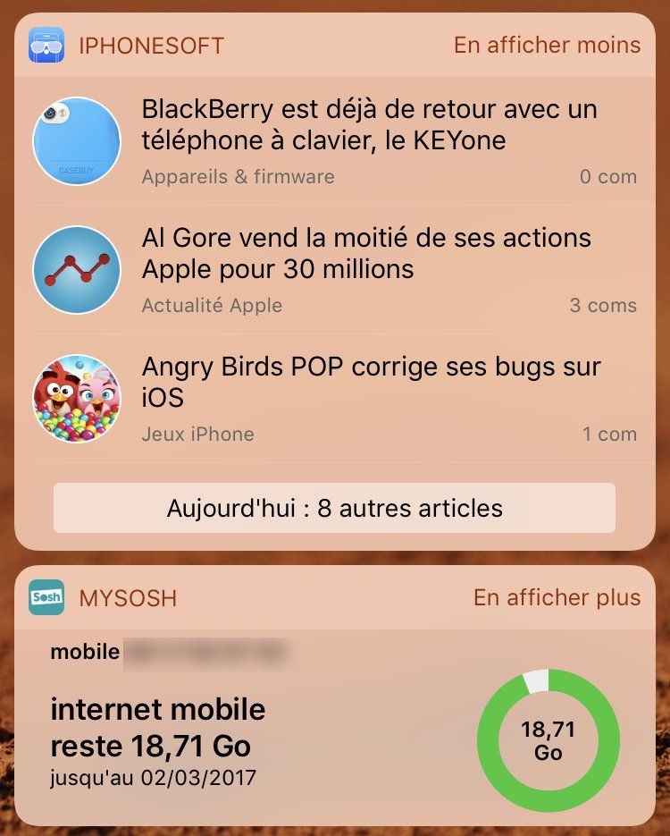 sosh widget sosh widget