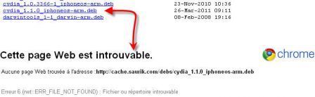 pas de cydia
