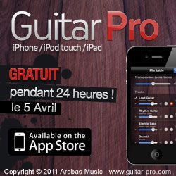 L'appli Guitar Pro gratuite le 5 avril L'appli Guitar Pro gratuite le 5 avril