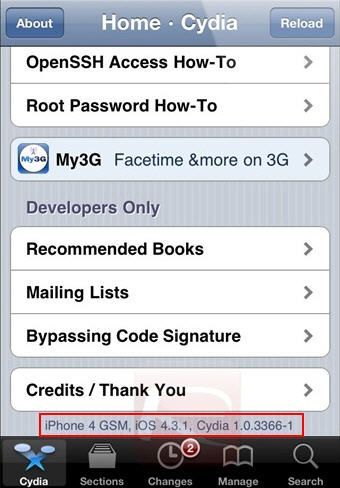 Cydia en 4.3.1