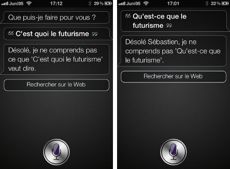 Siri ne comprend pas Siri ne comprend pas