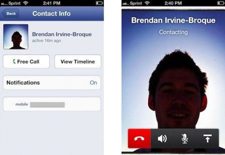 voice call facebook