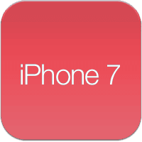 icon iphone 7 rouge