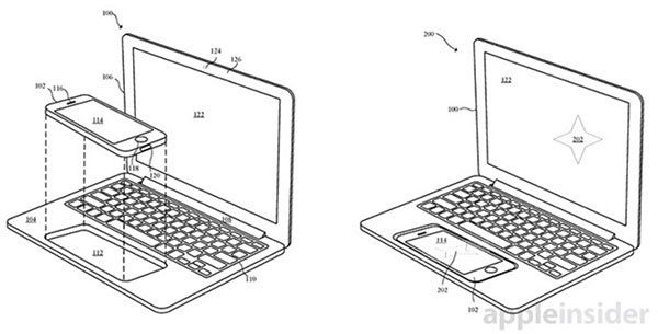 macbook iphone integre concept brevet
