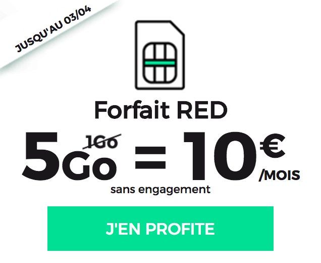 sfr red promo 4g et box mars 2017