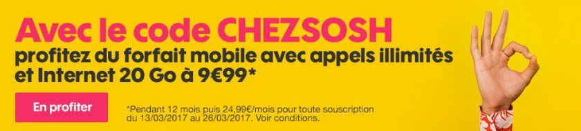 sosh code promo 20go 10 euros sosh code promo 20go 10 euros