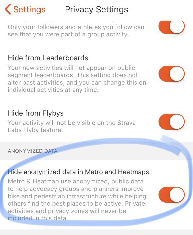 strava opt out