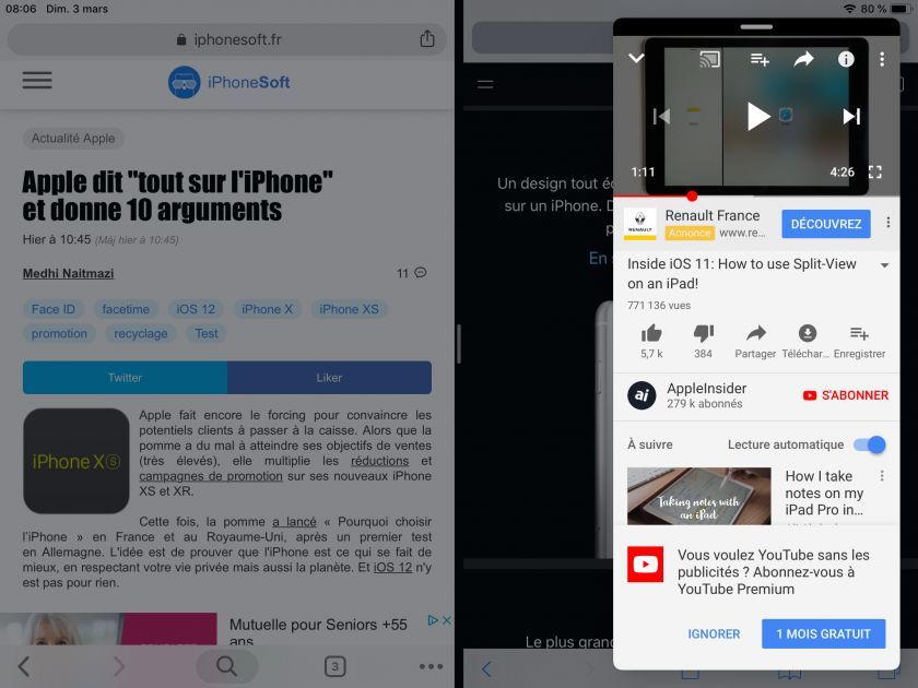 ipad slide over splitview pip modes tuto 2 ipad slide over splitview pip modes tuto 2