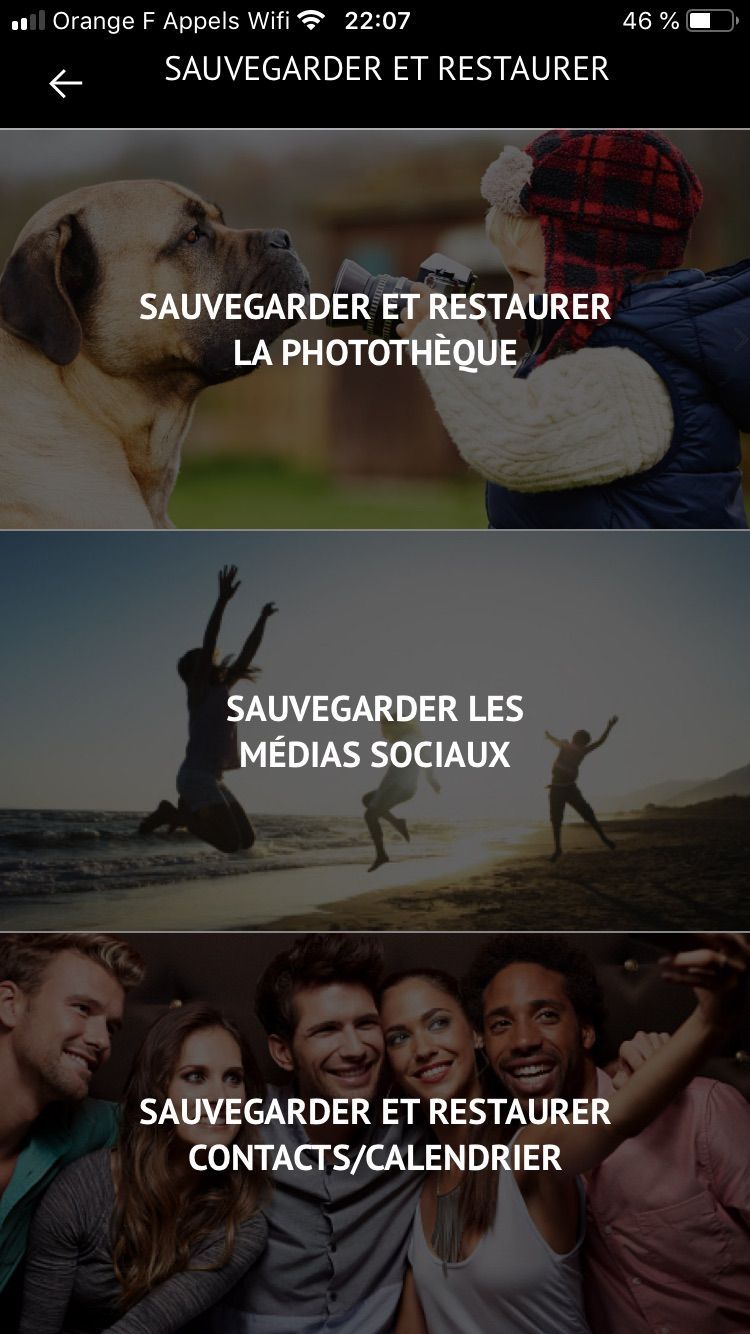 menu sauvegarde ixpand menu sauvegarde ixpand