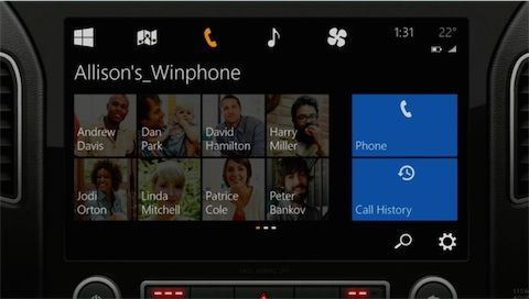 windows phone car