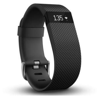 bracelet connecte fitbit charge hr noir taille l bracelet connecte fitbit charge hr noir taille l
