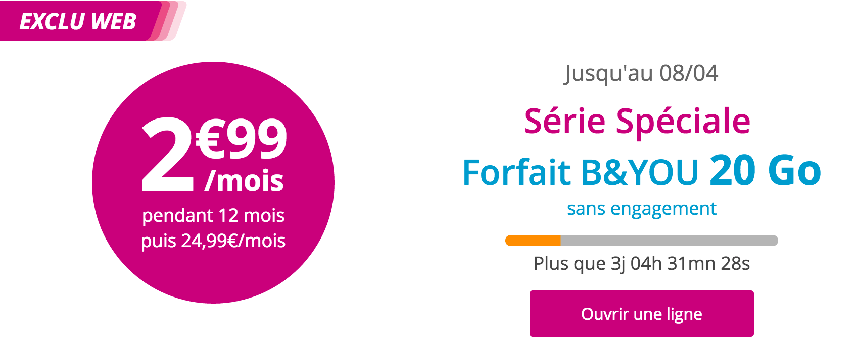 offre bandyou bouygues 299 pendant un an 50 go 4g offre bandyou bouygues 299 pendant un an 50 go 4g