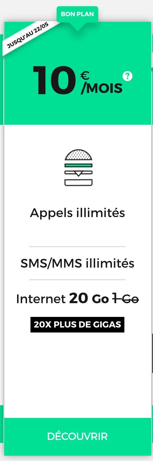 sfr red 20 go 10 euros  sfr red 20 go 10 euros