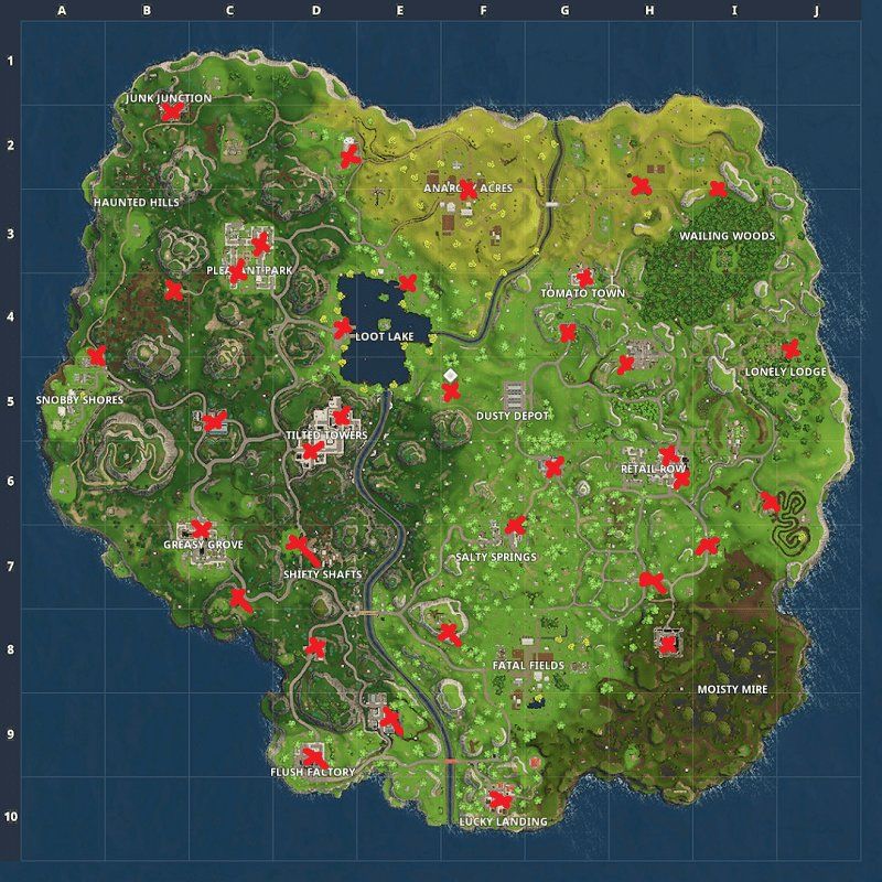 map fortnite