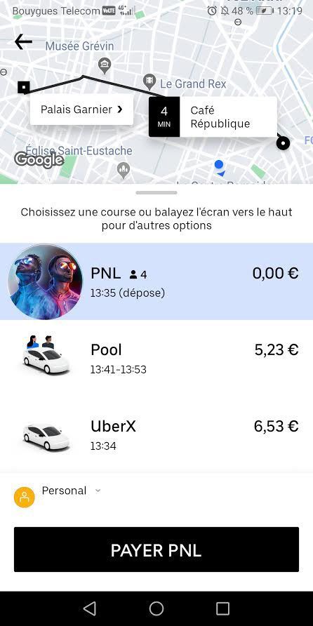 pnl uber voyage