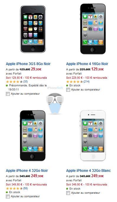 100 euros remboursés sur les iPhones chez SFR 100 euros remboursés sur les iPhones chez SFR