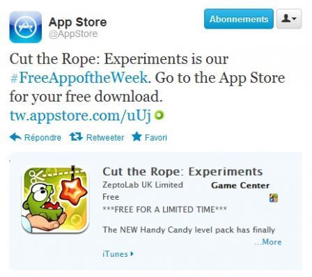 App gratuite de la semaine App gratuite de la semaine