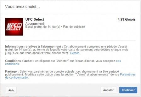 chaine payante youtube ufc