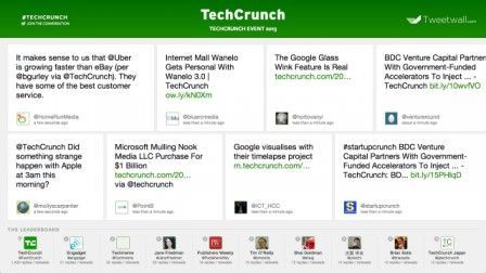 tweetwall de techcrunh tweetwall de techcrunh