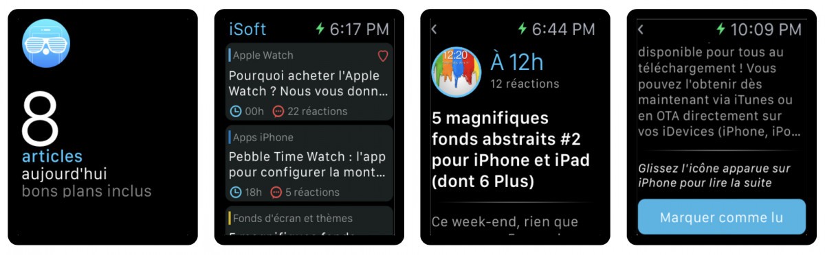 application isoft captures apple watch