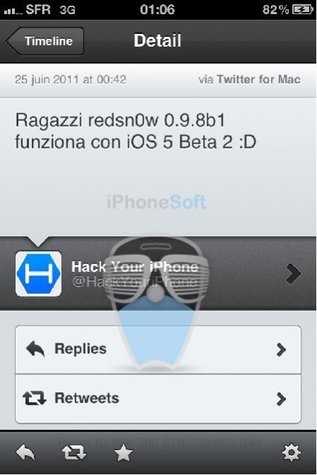 Redsn0w sur iOS 5b2 Redsn0w sur iOS 5b2