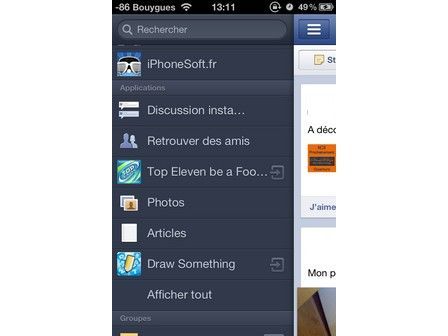 Facebook App Center mobile