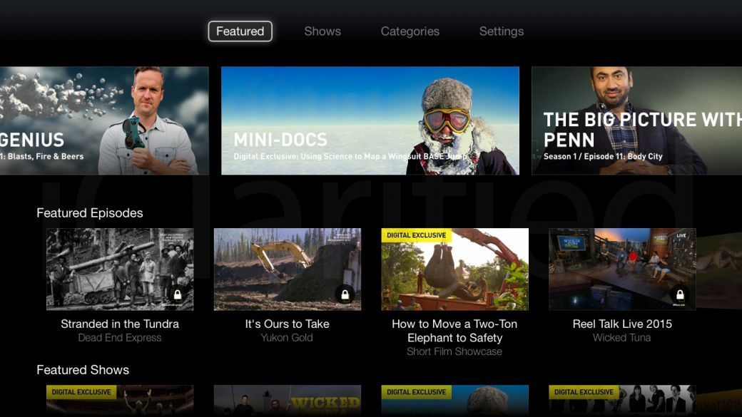 Как смотреть national geographic на apple tv