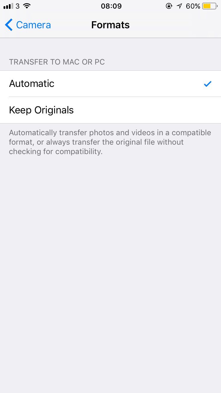 heif hevc format ios 11 photo video