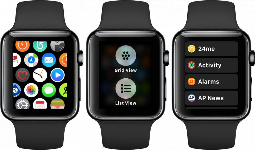 watchos 4 list homescreen watchos 4 list homescreen