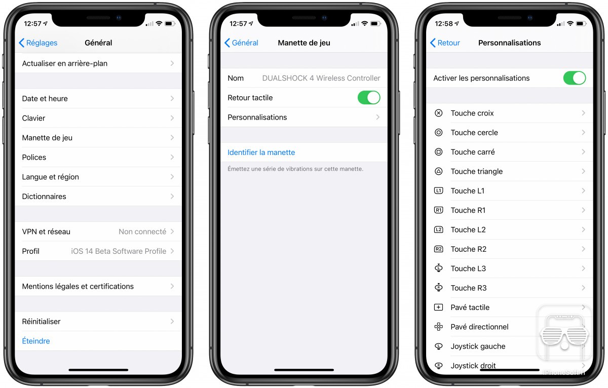 iOS 14 peut redéfinir les boutons des manettes et les faire vibrer (tuto) -  iPhoneSoft