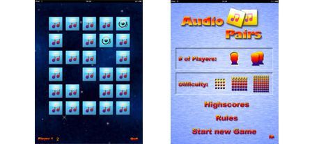 AudioPairs : mémoire auditive