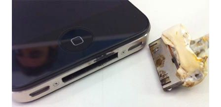 Combustion d'un iPhone 4 Combustion d'un iPhone 4