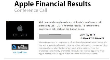 Conf Call Apple Q3 Conf Call Apple Q3