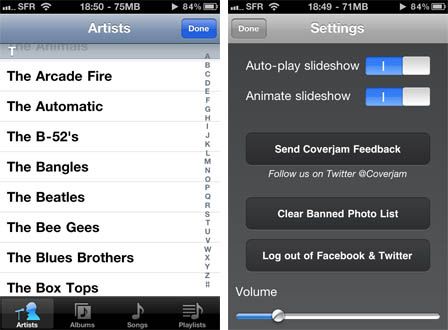 Coverjam : mettez des photos sur votre musique !