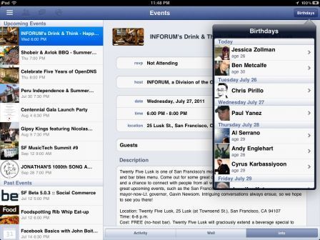 facebook iPad