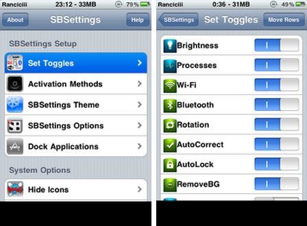 Activer les toggles SBSettings