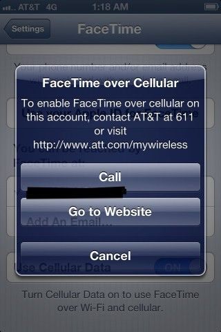 FaceTime en 3G FaceTime en 3G
