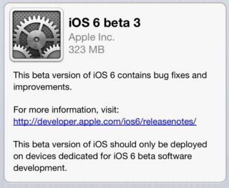 iOS6b3 iOS6b3