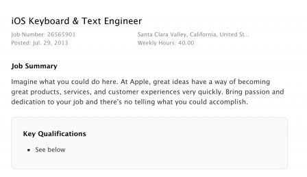 keyboard ios job