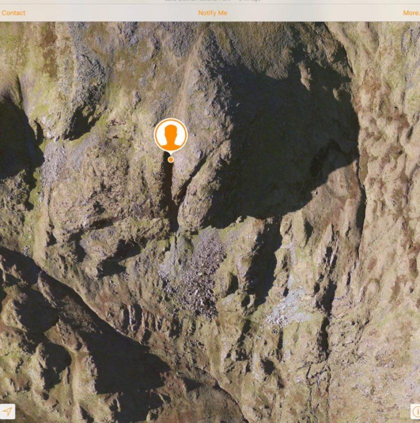 localiser mes amis sauve un alpiniste blesse dans un ravin apple