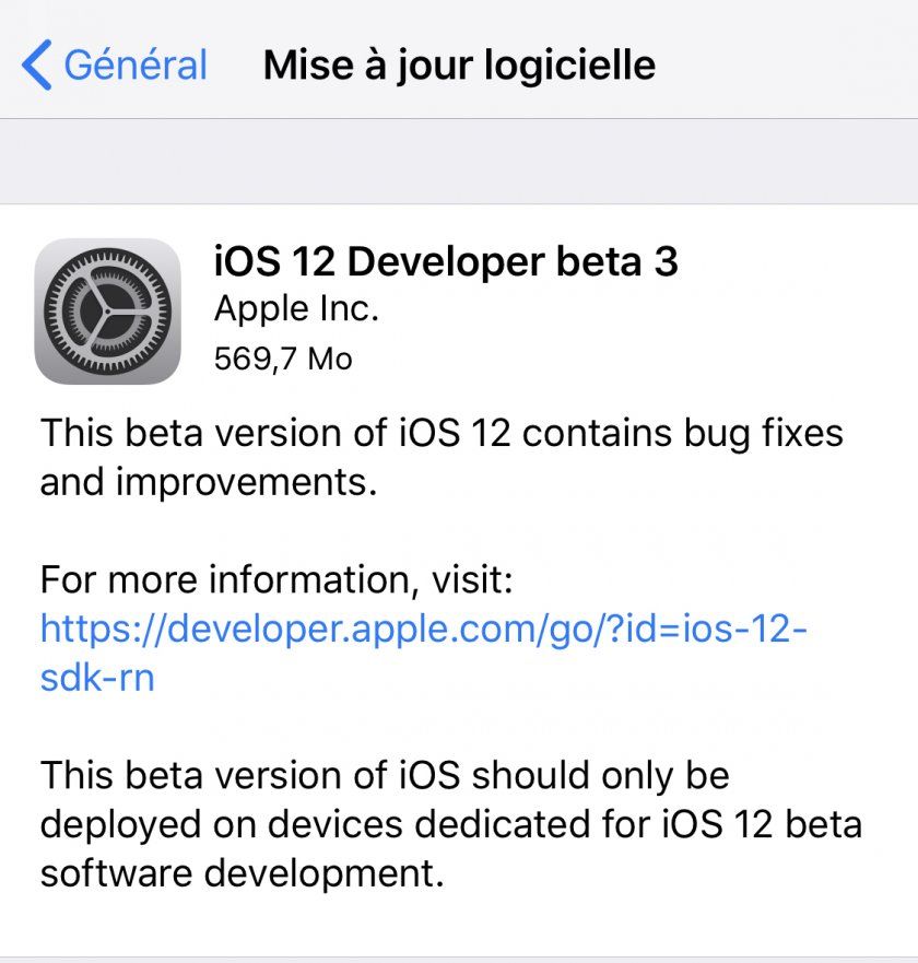 ios 12 beta 3 ios 12 beta 3