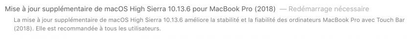 macbook pro update 10.13.6 performances macbook pro update 10.13.6 performances