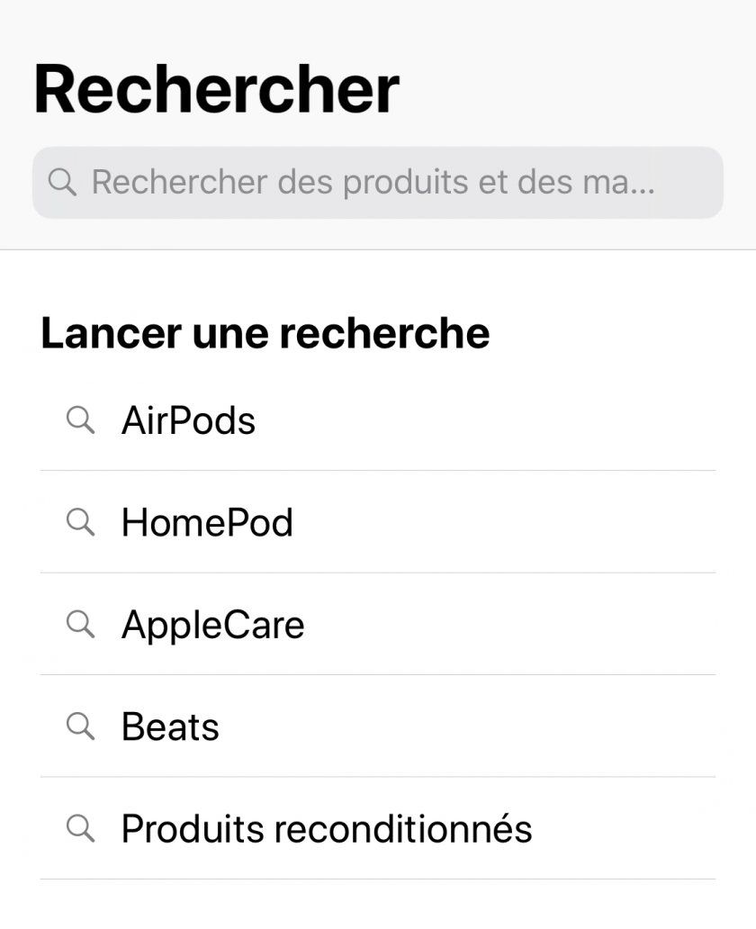 recherche apple store am lior e